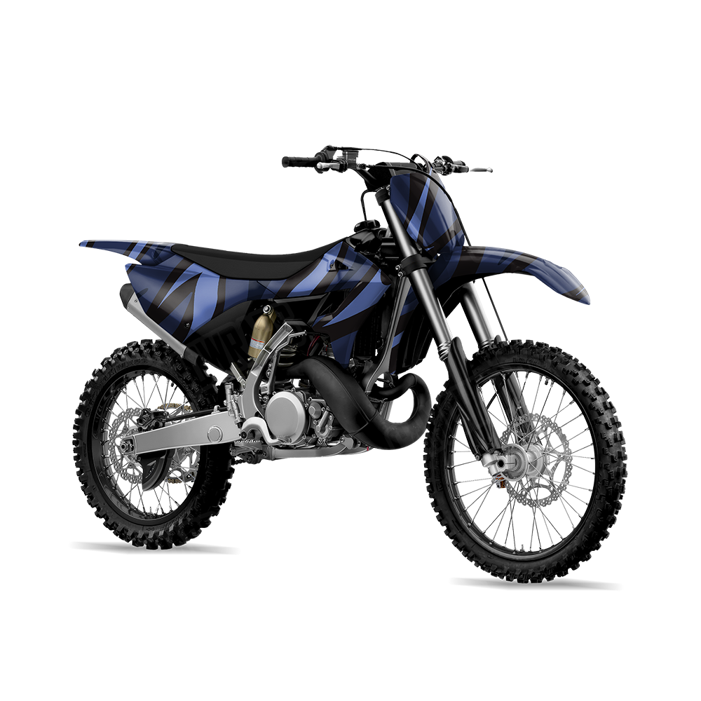 Fun Stripe Blue Midnight Dirt Bike Wraps