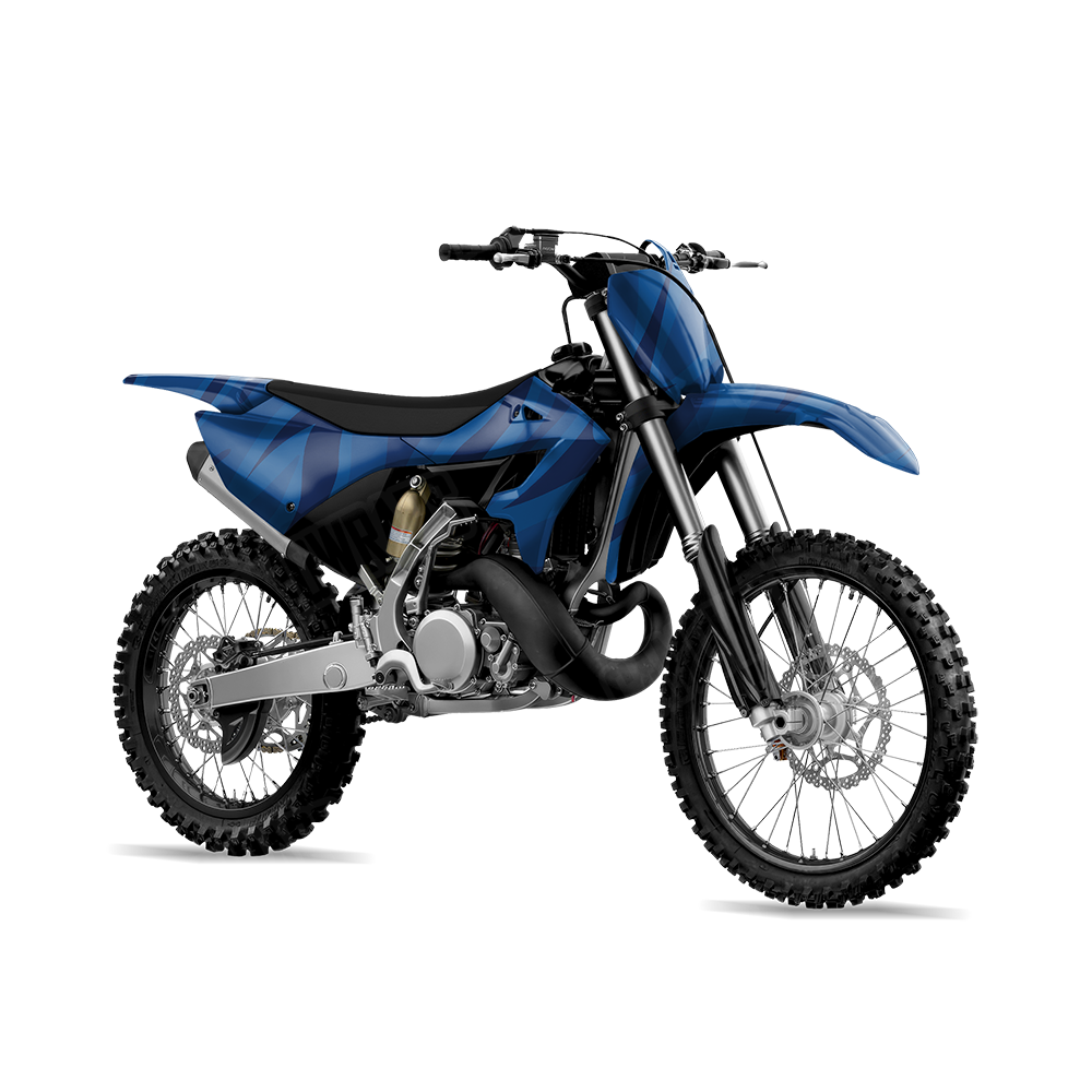 Fun Stripe Elite Blue Dirt Bike Wraps