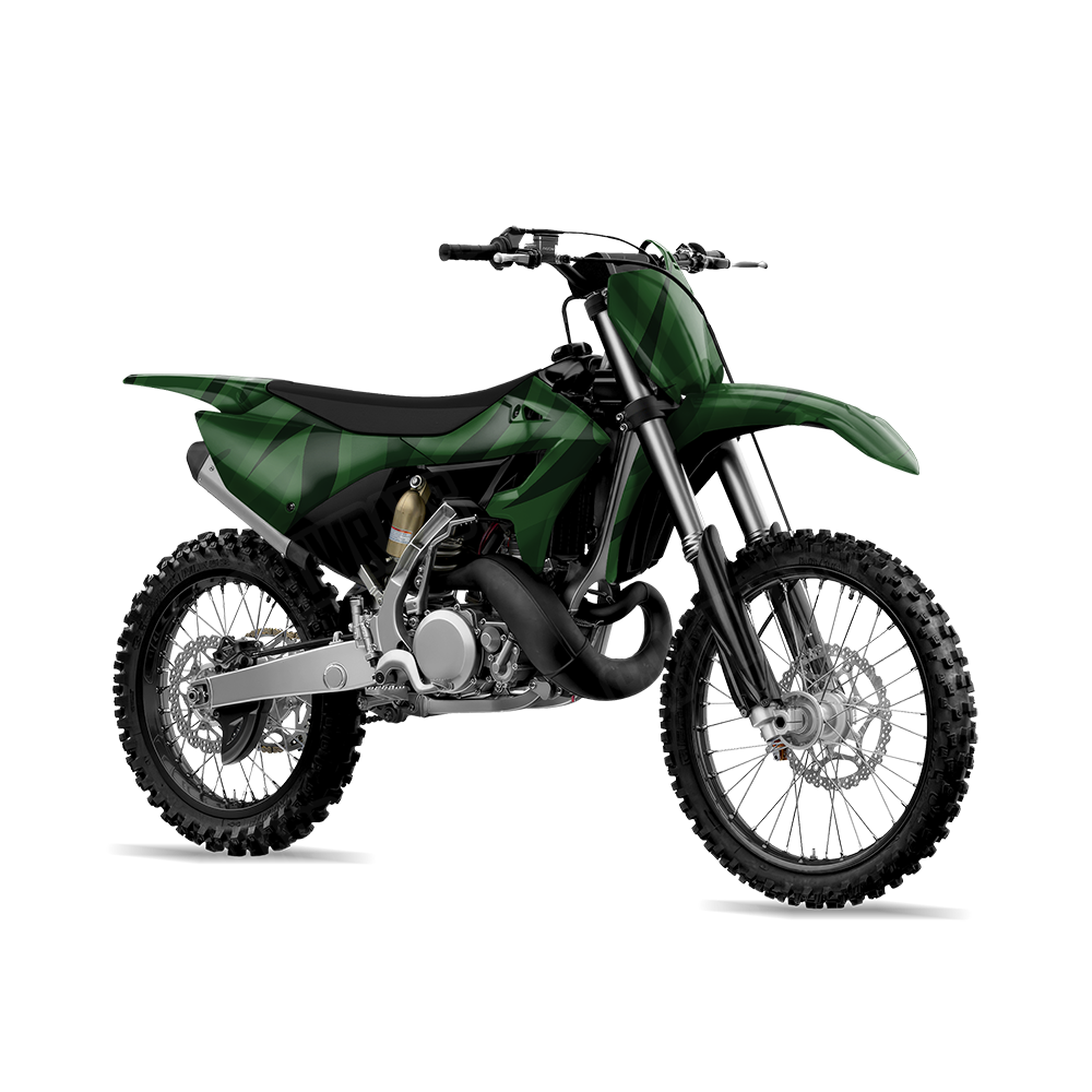 Fun Stripe Elite Green Dirt Bike Wraps