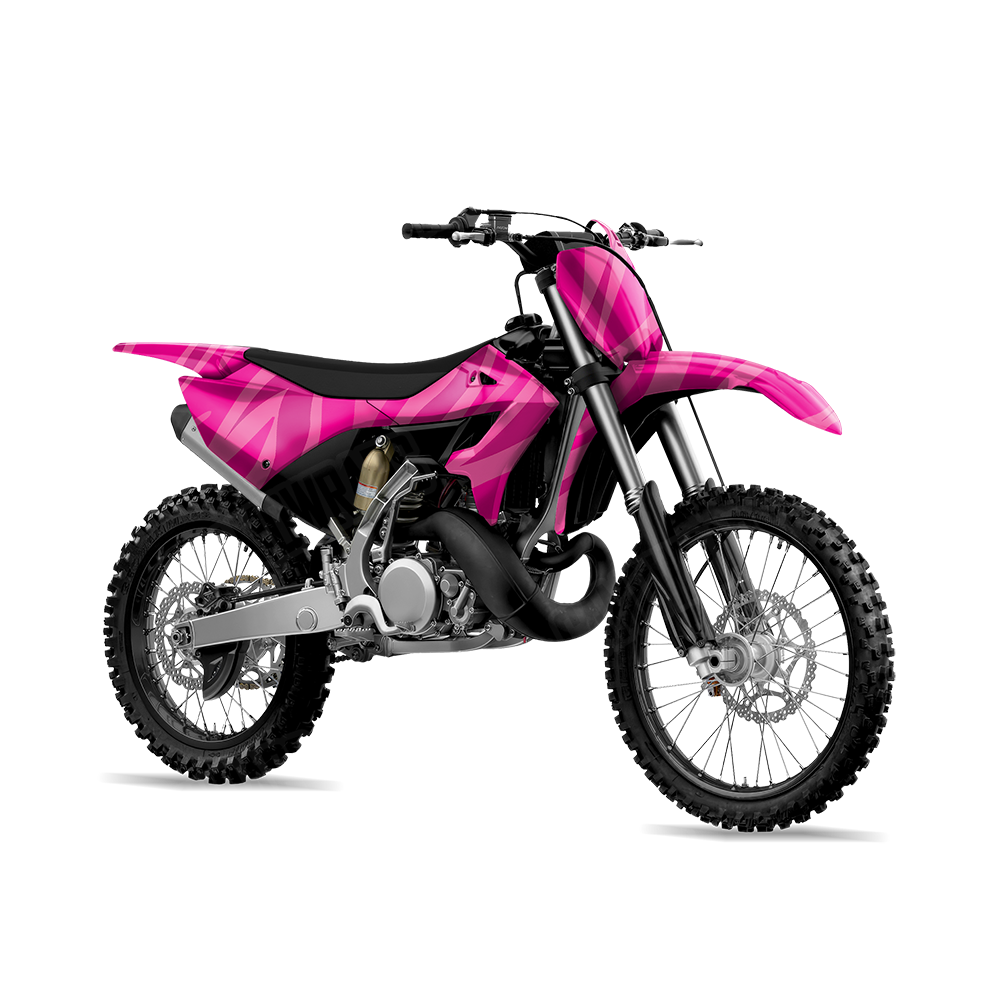 Fun Stripe Elite Magenta Dirt Bike Wraps