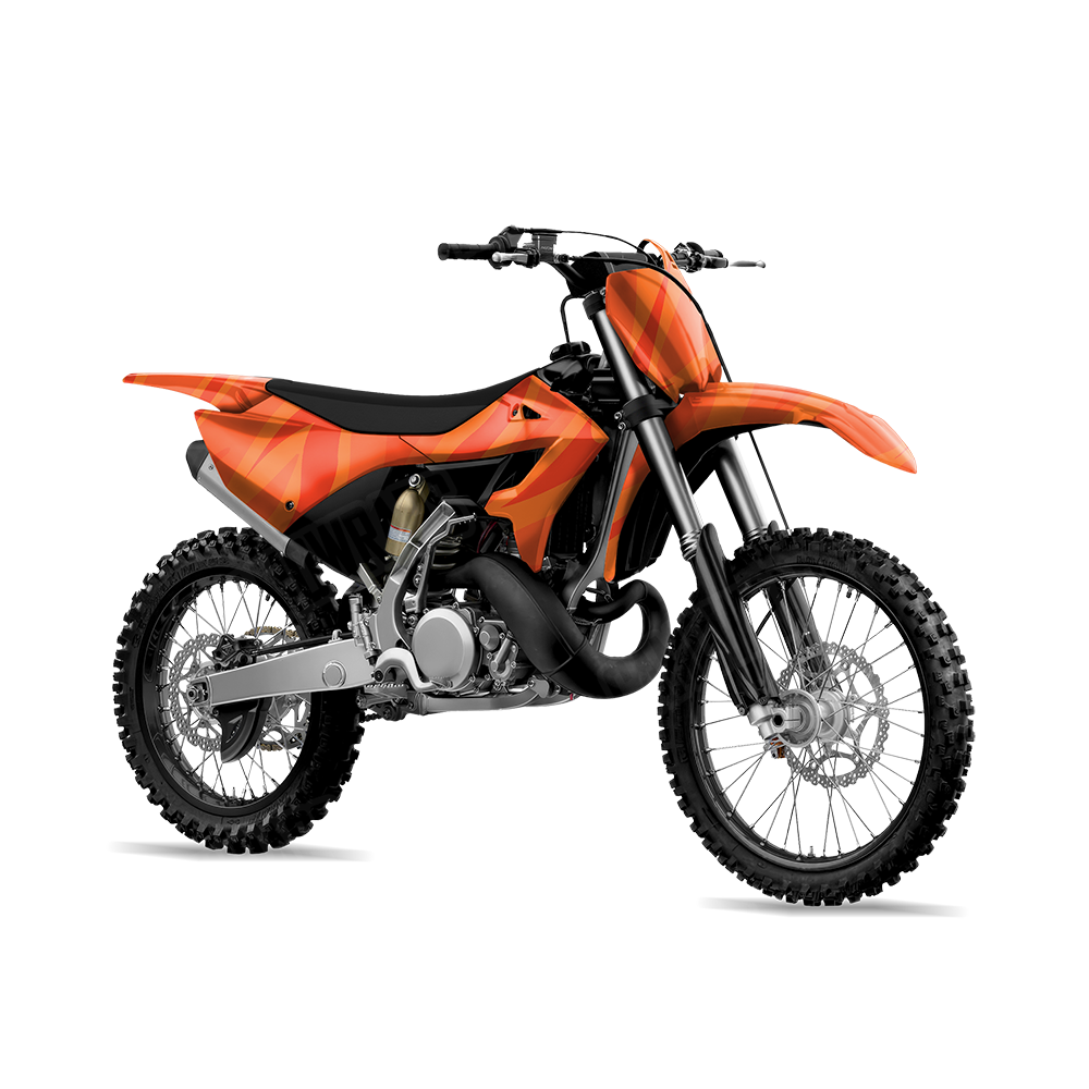 Fun Stripe Elite Orange Dirt Bike Wraps