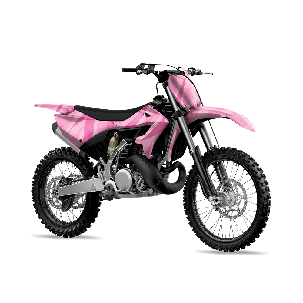 Fun Stripe Elite Pink Dirt Bike Wraps