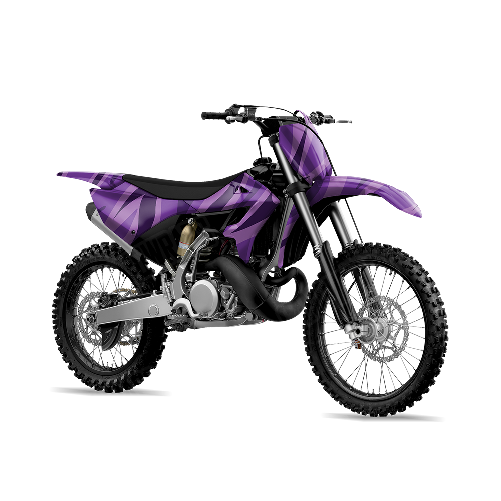 Fun Stripe Elite Purple Dirt Bike Wraps