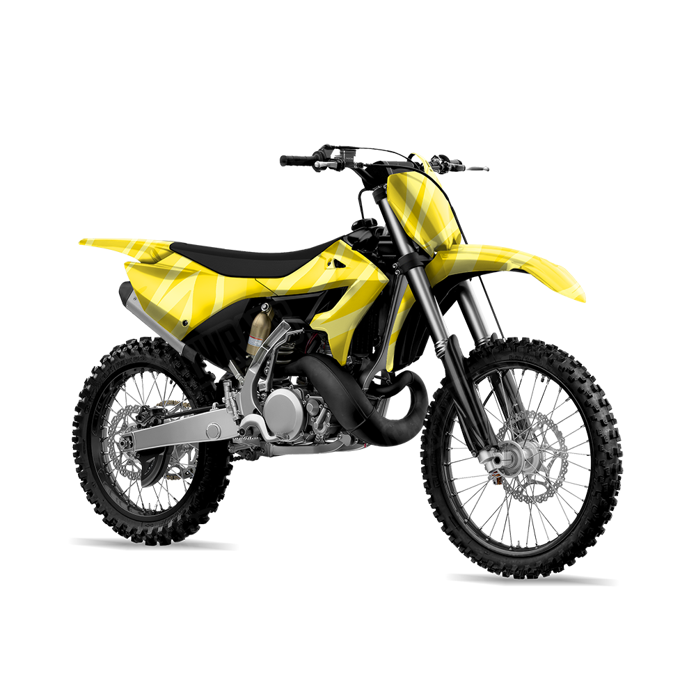 Fun Stripe Elite Yellow Dirt Bike Wraps