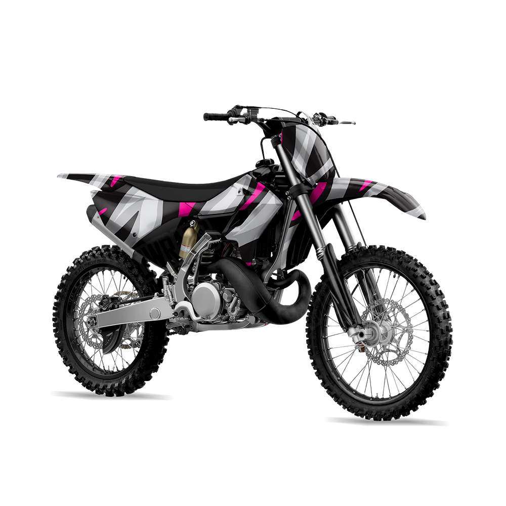 Fun Stripe Magenta Tiger Dirt Bike Wraps