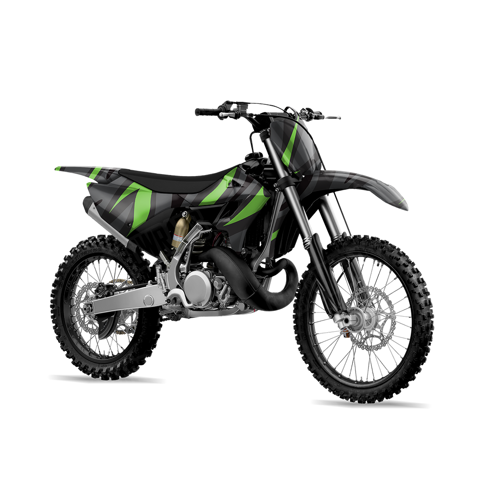 Fun Stripe Metro Green Dirt Bike Wraps