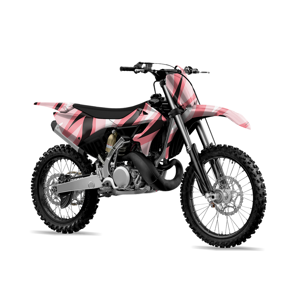 Fun Stripe Pink Dirt Bike Wraps