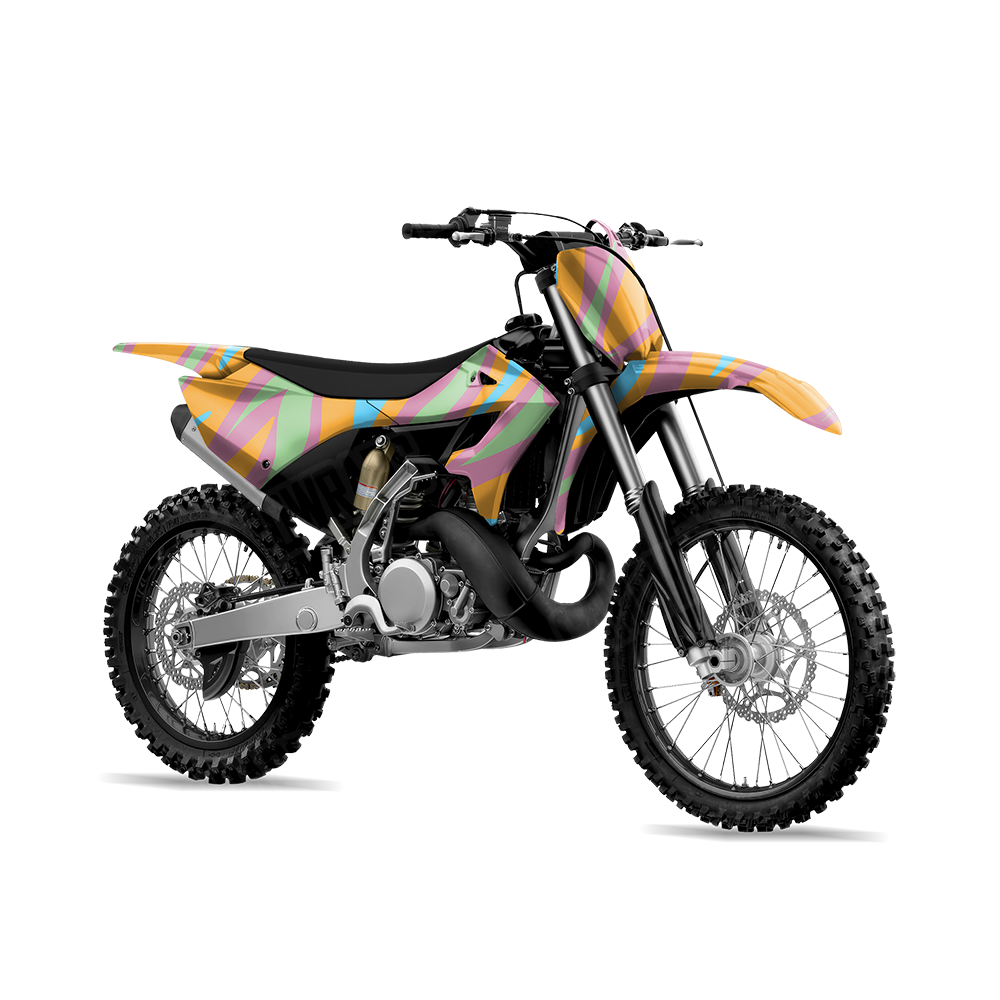 Fun Stripe Sherbert Dirt Bike Wraps