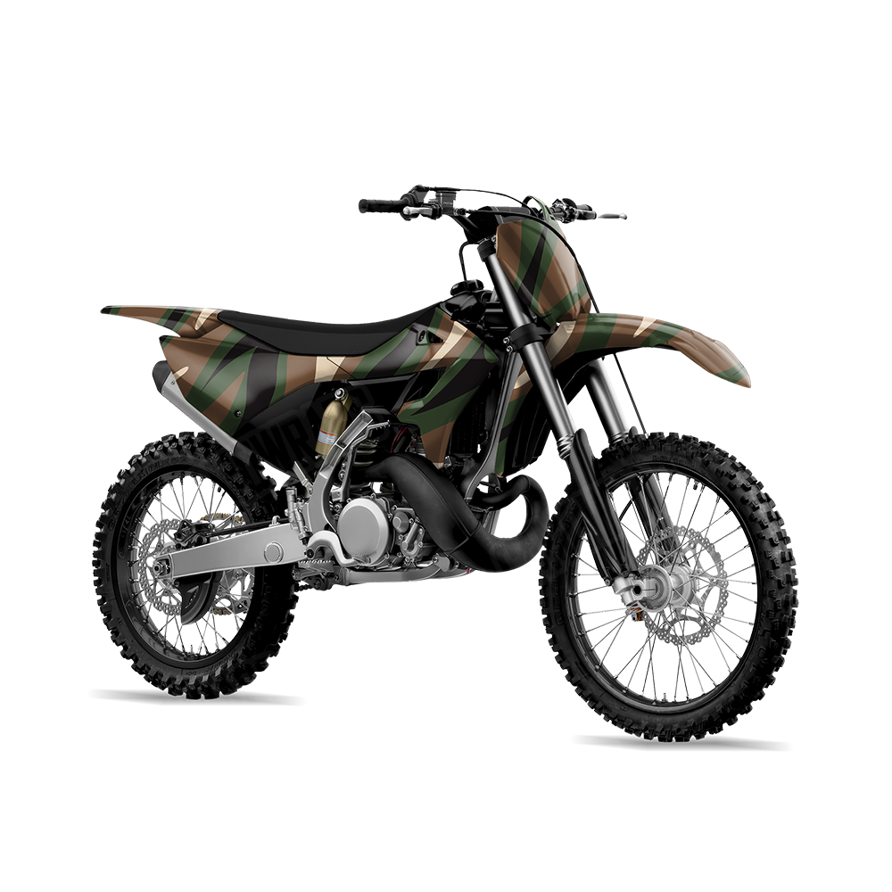 Fun Stripe Woodland Dirt Bike Wraps