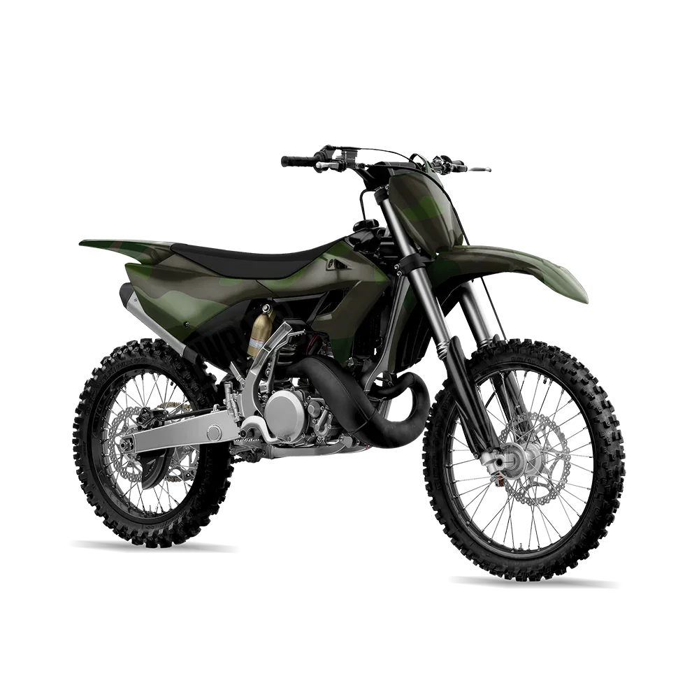 Classic Army Dark Green Dirt Bike Wraps