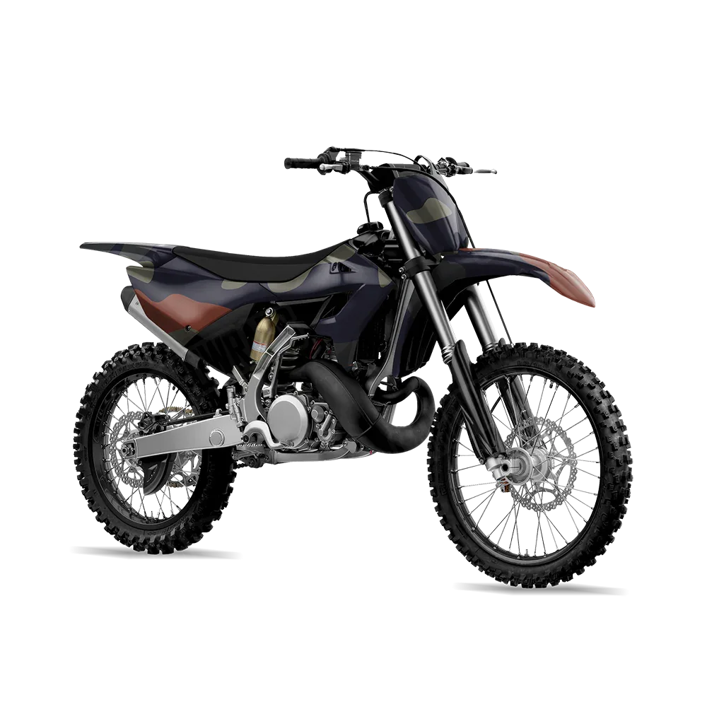 Classic Blue Copper Dirt Bike Wraps