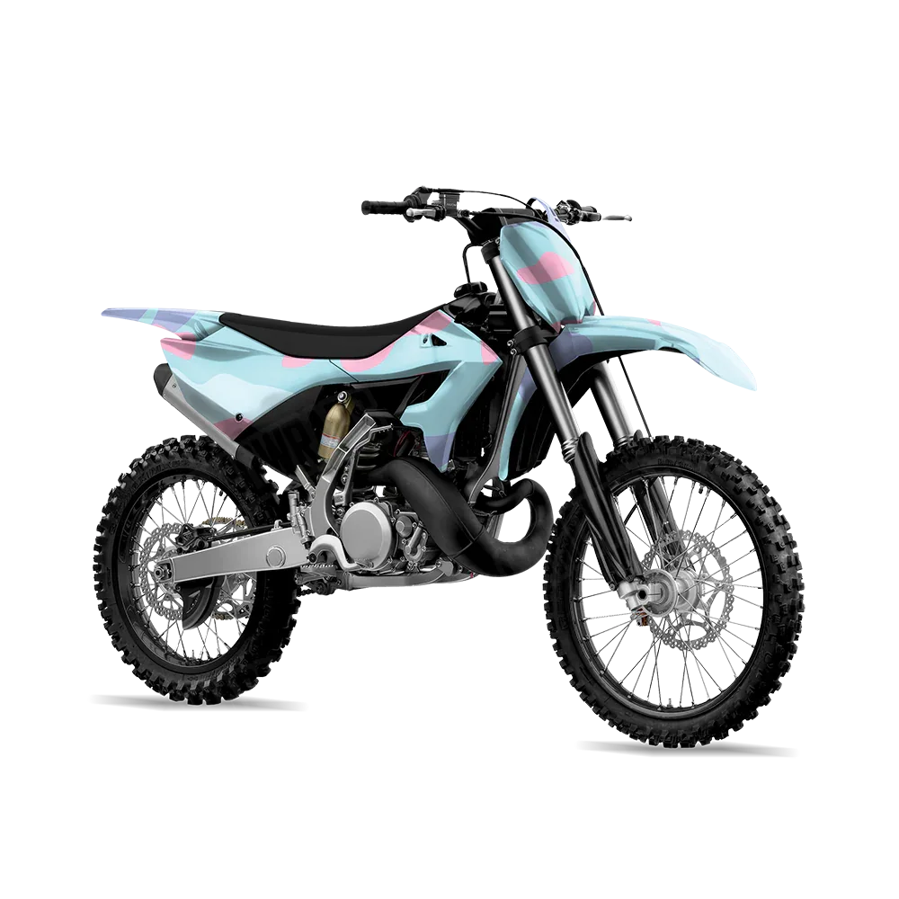Classic Cotton Candy Dirt Bike Wraps