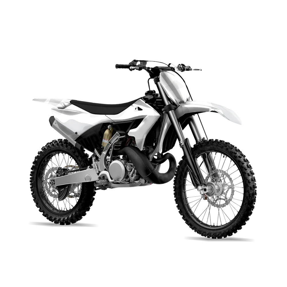Classic Elite White Dirt Bike Wraps