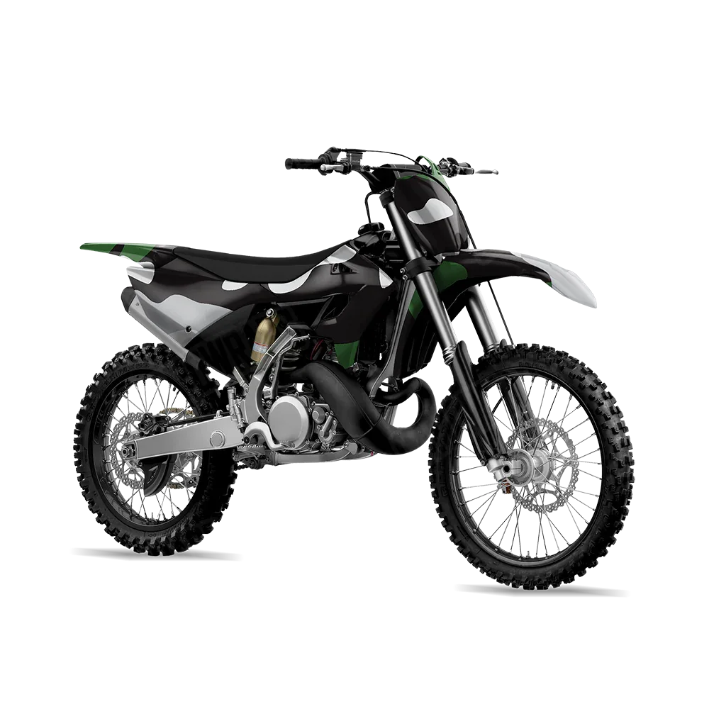 Classic Green Tiger Dirt Bike Wraps