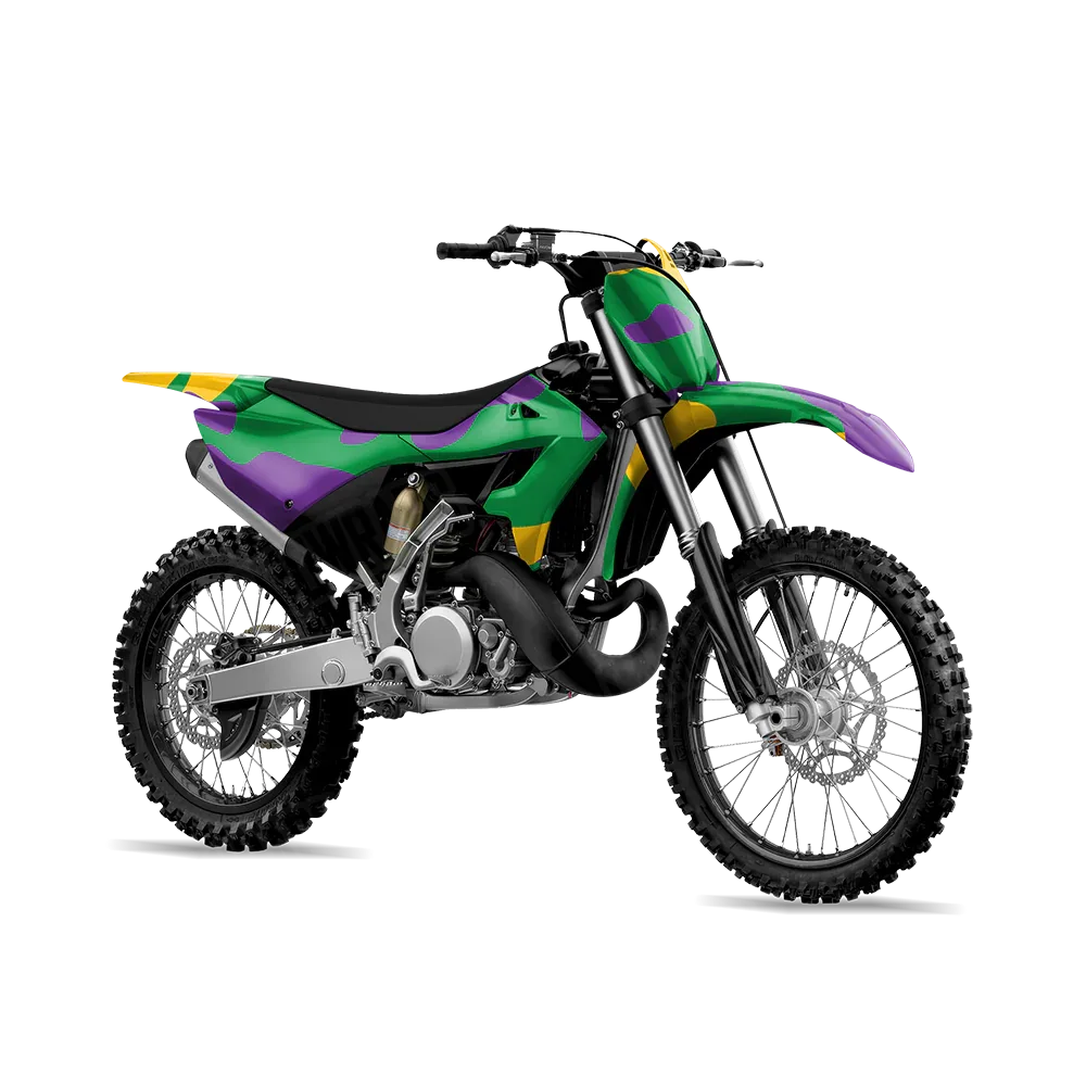 Classic Mardi Gras Dirt Bike Wraps