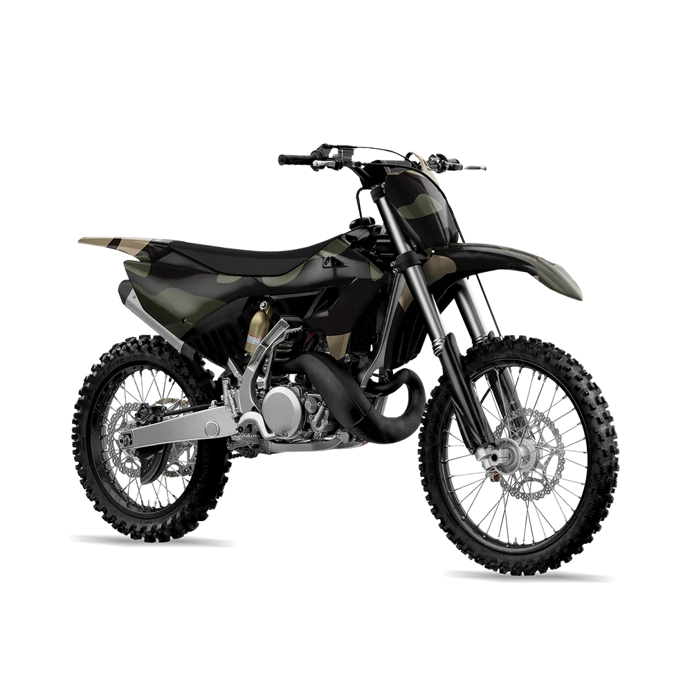 Classic Militant Green Dirt Bike Wraps