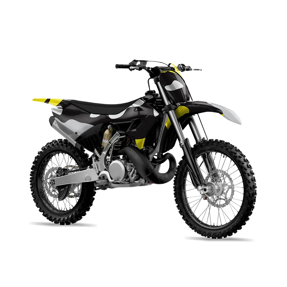 Classic Yellow Tiger Dirt Bike Wraps