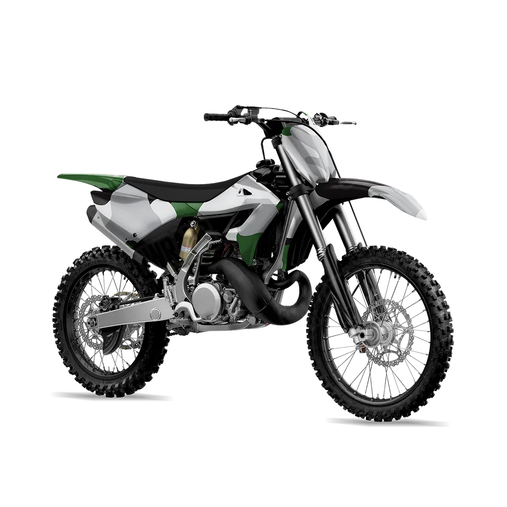 Cumulus Green Tiger Dirt Bike Wraps