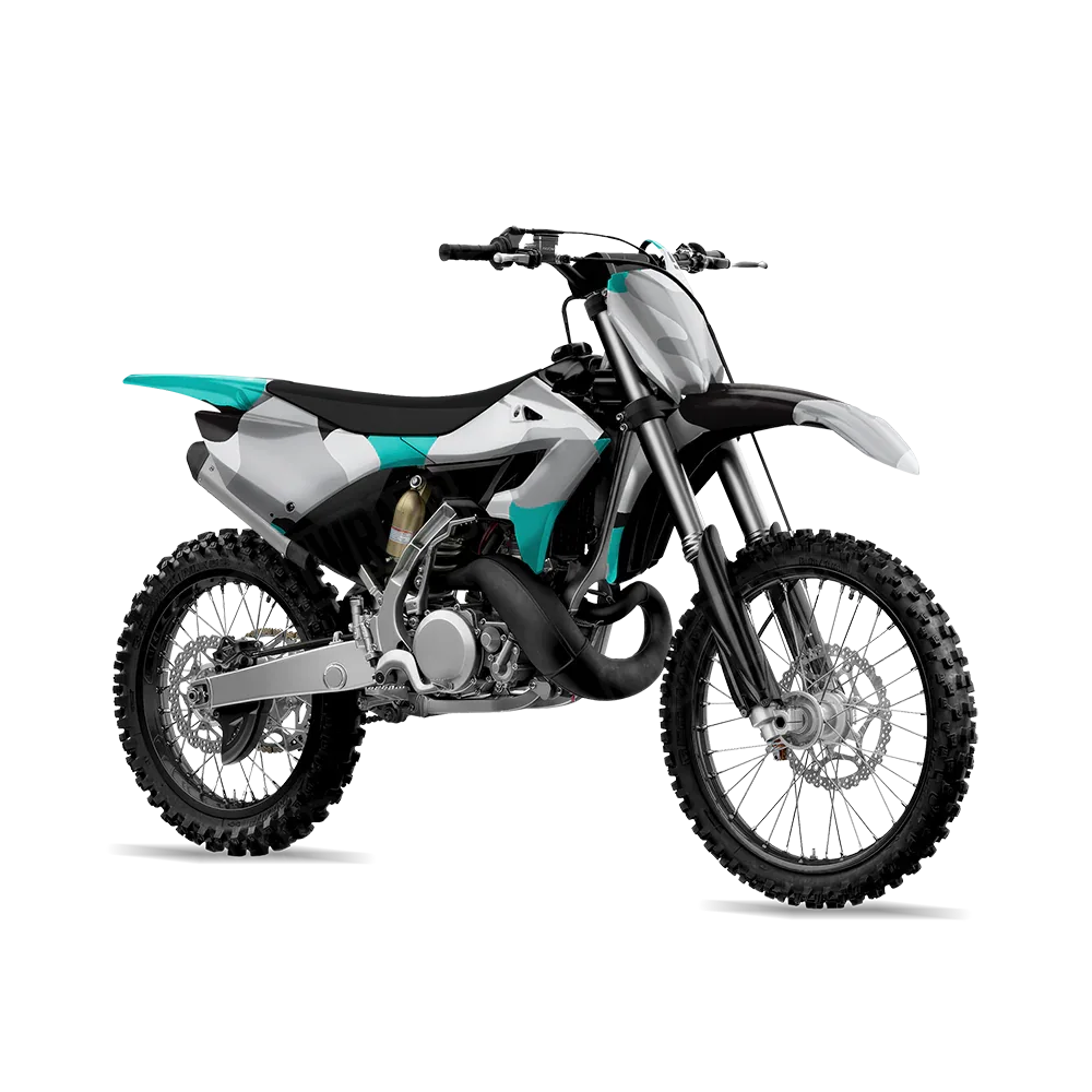 Cumulus Tiffany Blue Tiger Dirt Bike Wraps
