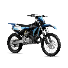 Ragged Baby Blue Dirt Bike Wraps