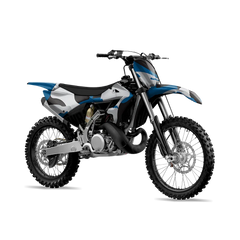 Ragged Blue Tiger Dirt Bike Wraps