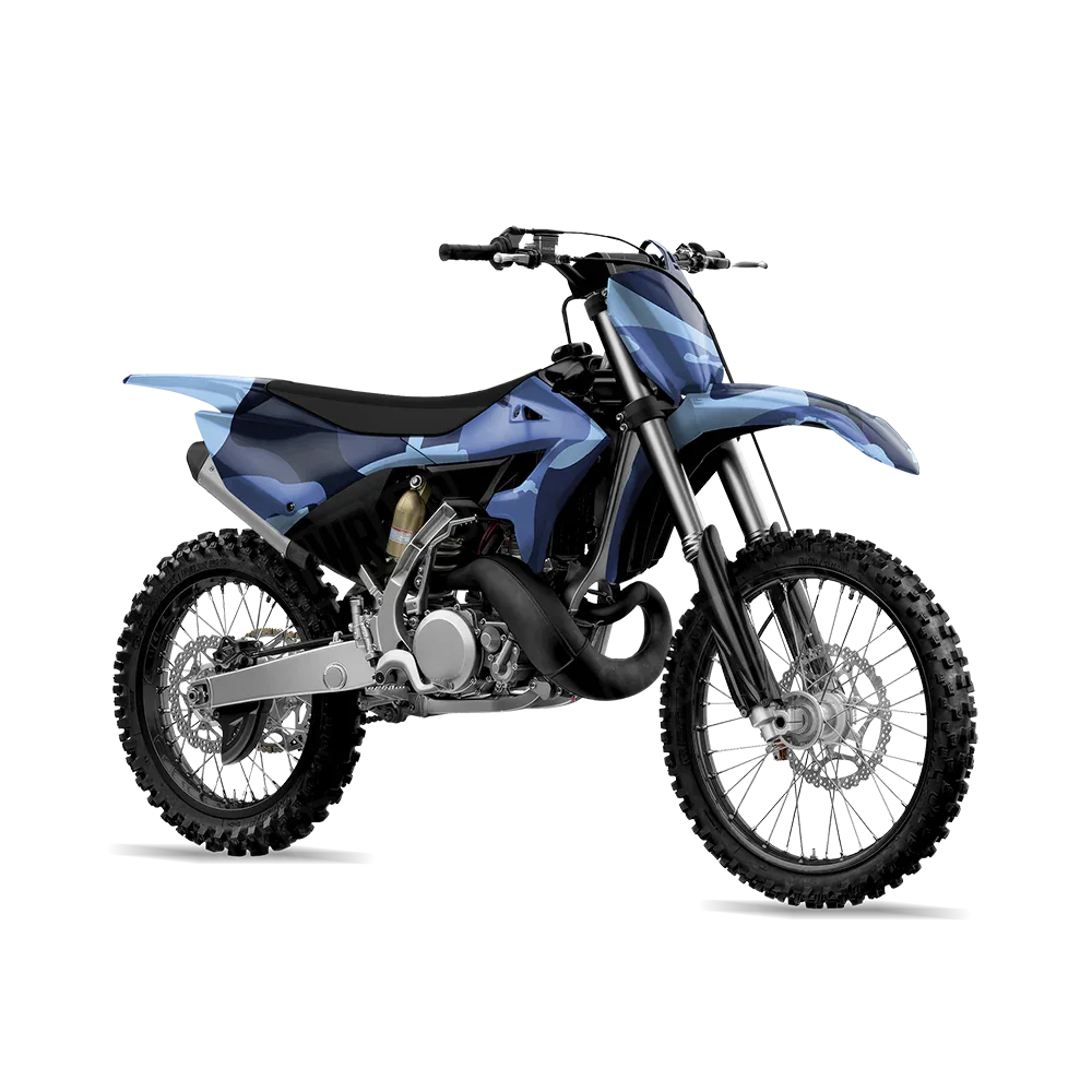 Ragged Blue Urban Night Dirt Bike Wraps