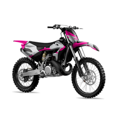 Ragged Magenta Tiger Dirt Bike Wraps