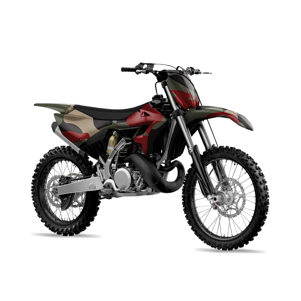 Ragged Militant Red Dirt Bike Wraps