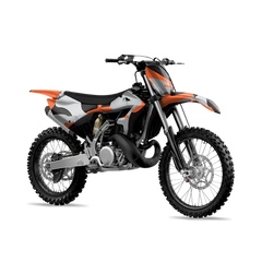 Ragged Orange Tiger Dirt Bike Wraps