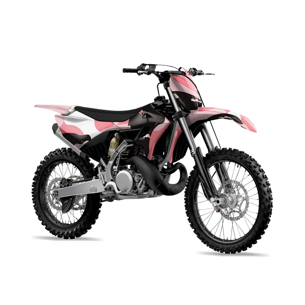 Ragged Pink Dirt Bike Wraps