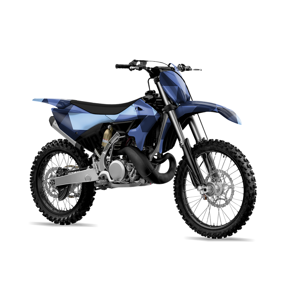 Triangle Blue Urban Night Dirt Bike Wraps