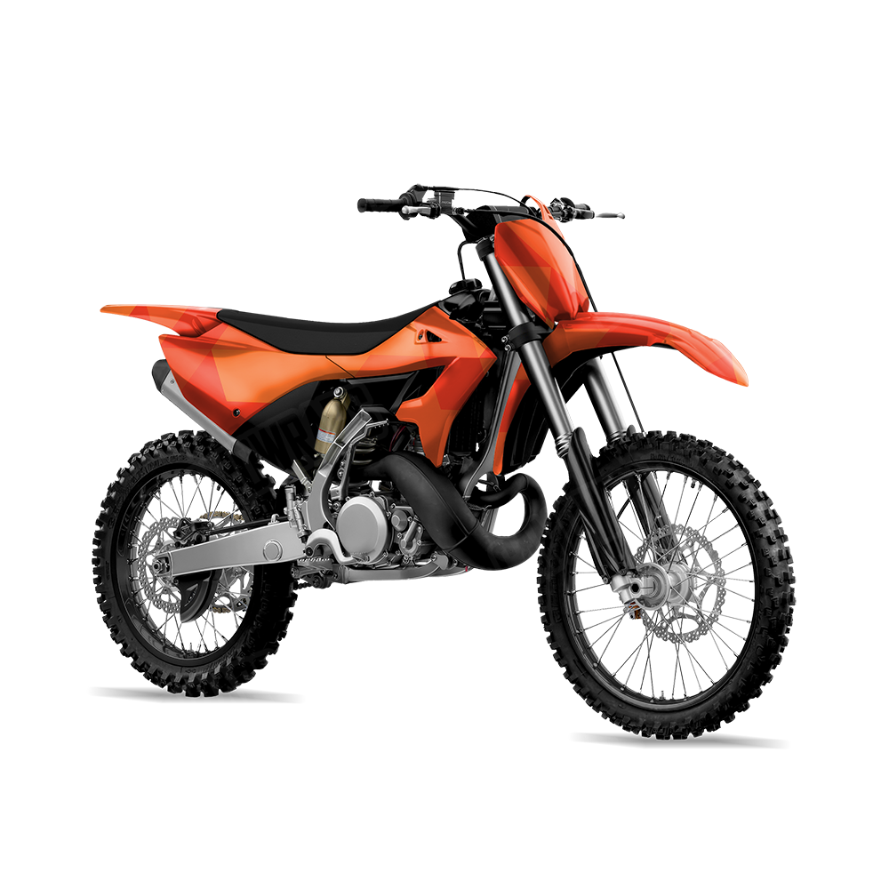 Triangle Elite Orange Dirt Bike Wraps