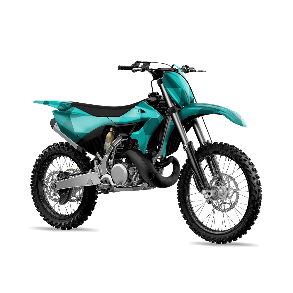 Triangle Elite Tiffany Blue Dirt Bike Wraps