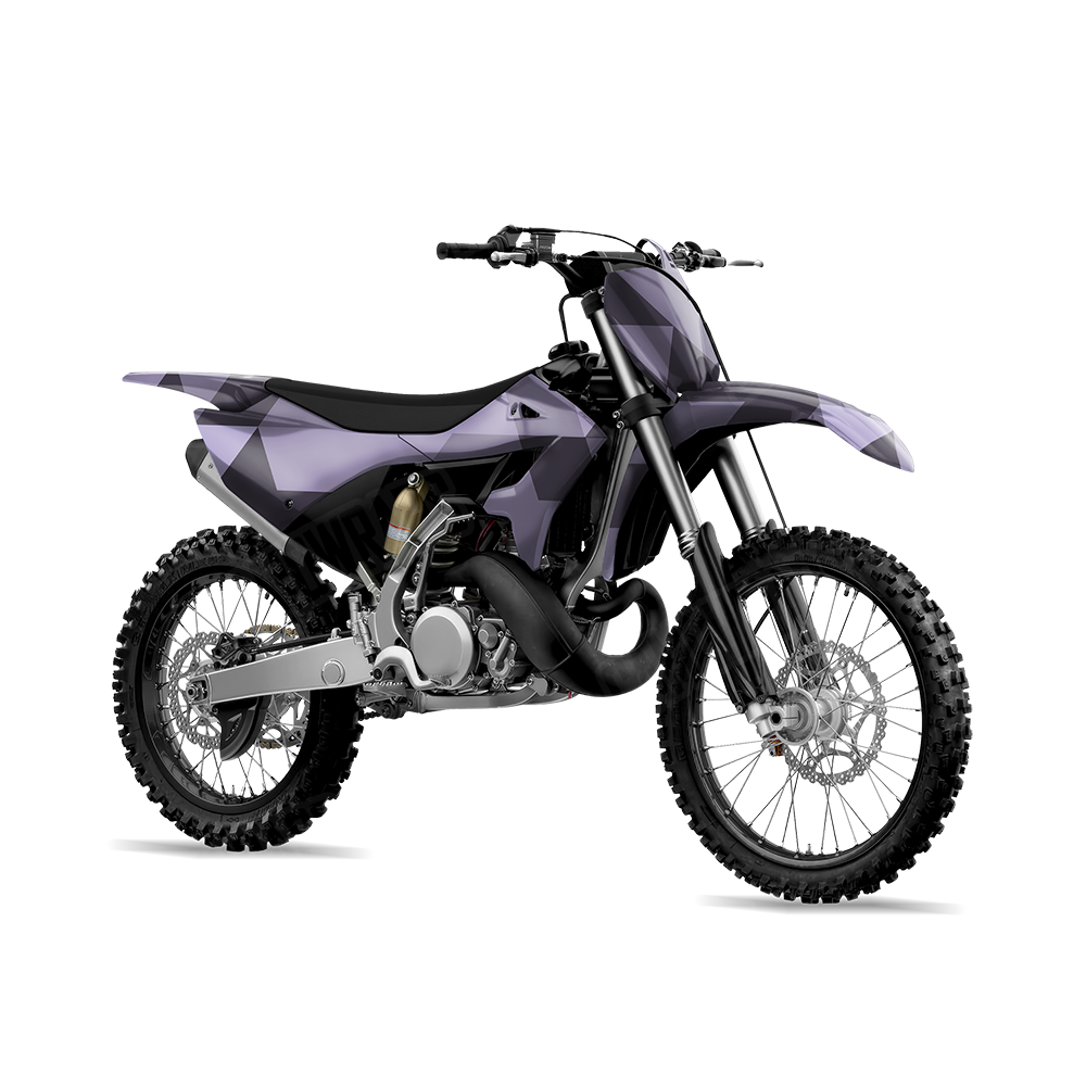 Triangle Lilac Dirt Bike Wraps
