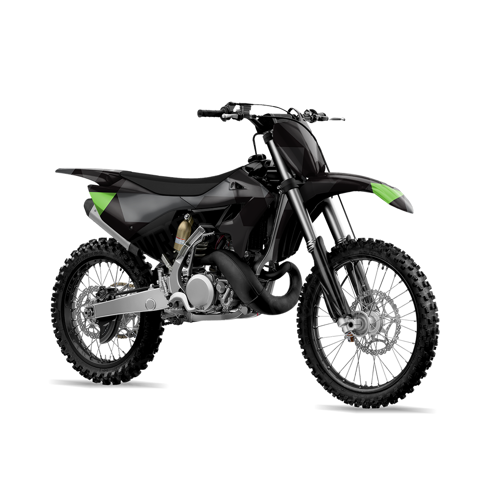 Triangle Metro Green Dirt Bike Wraps