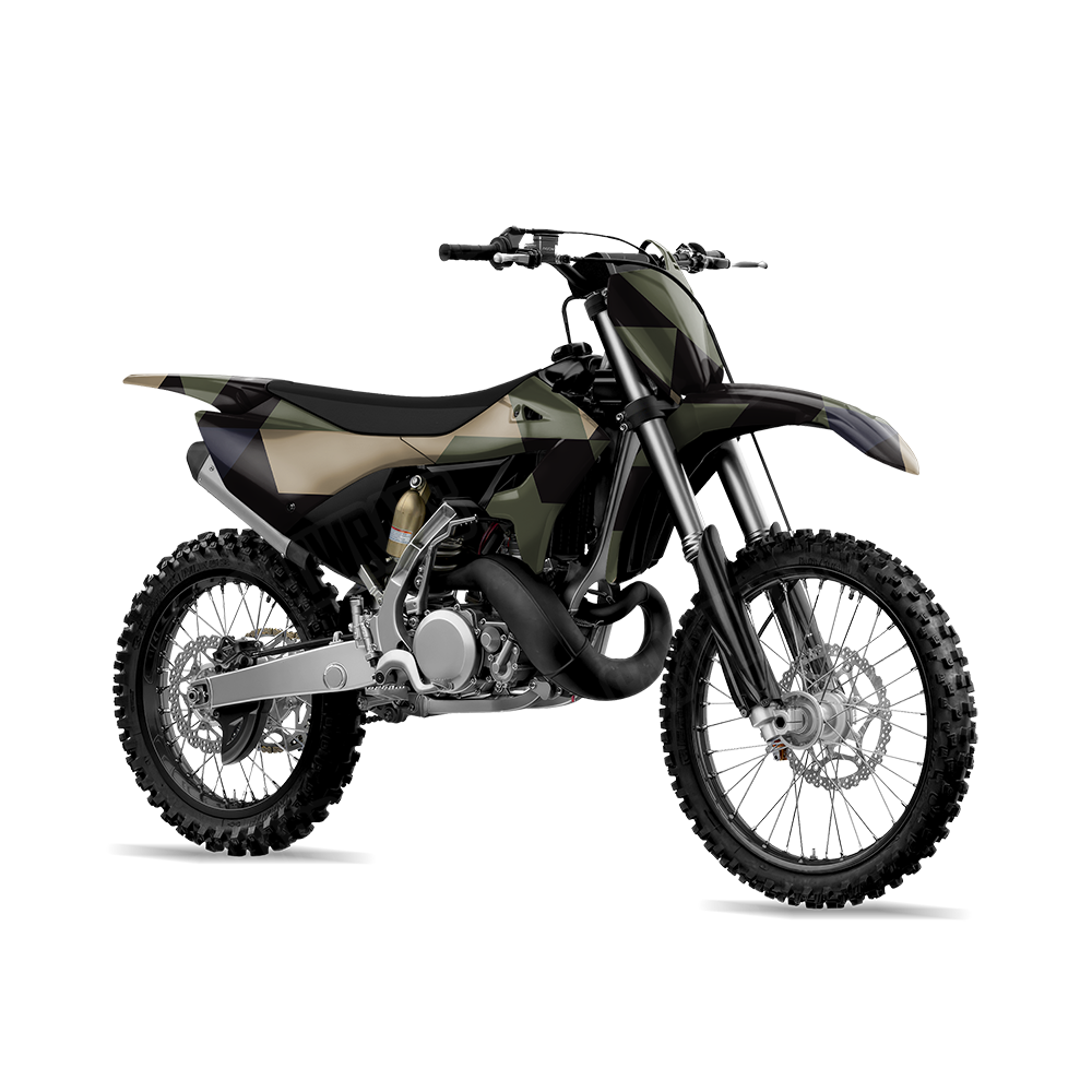 Triangle Militant Blue Dirt Bike Wraps