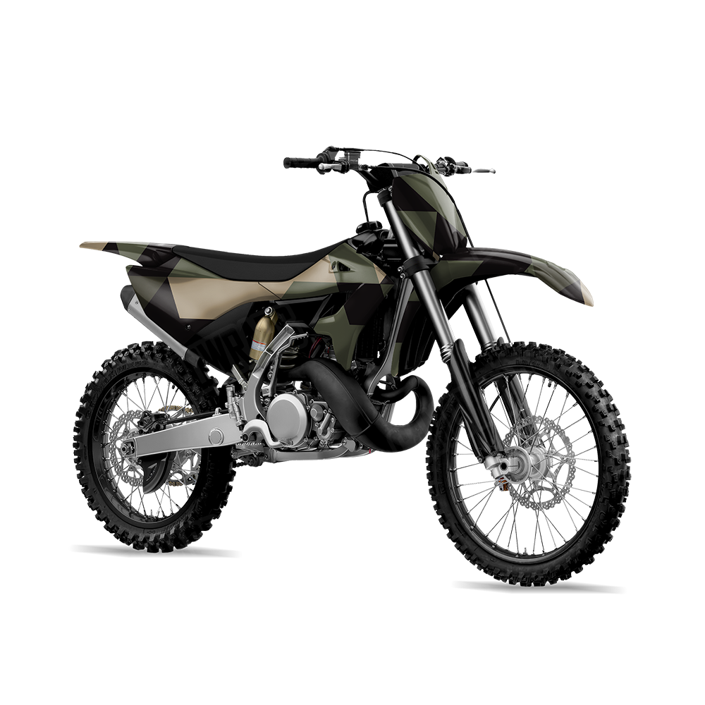 Triangle Militant Green Dirt Bike Wraps