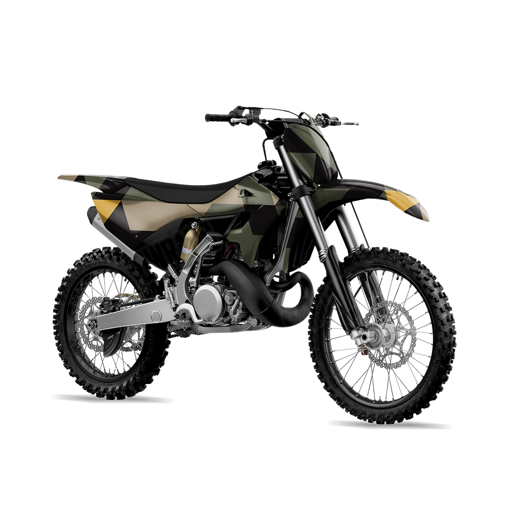 Triangle Militant Yellow Dirt Bike Wraps