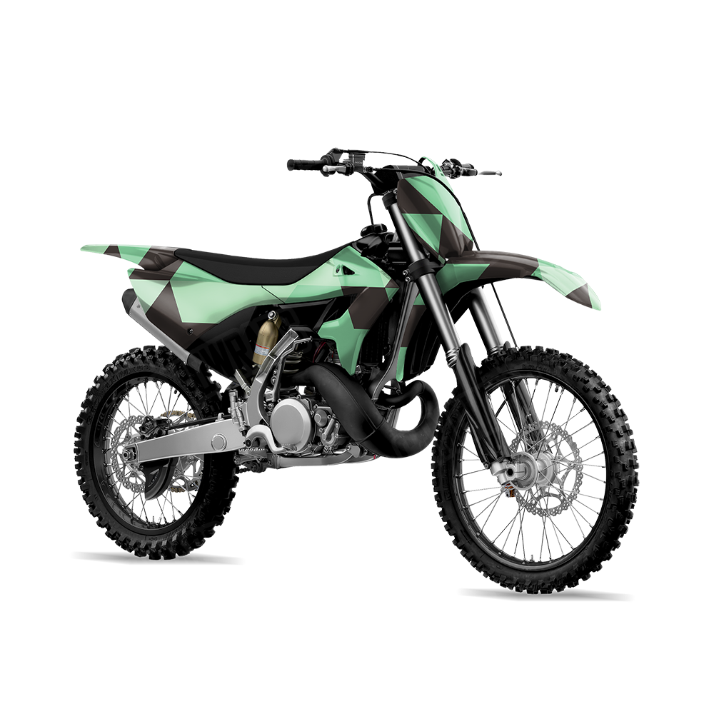 Triangle Mint Chocolate Chip Dirt Bike Wraps