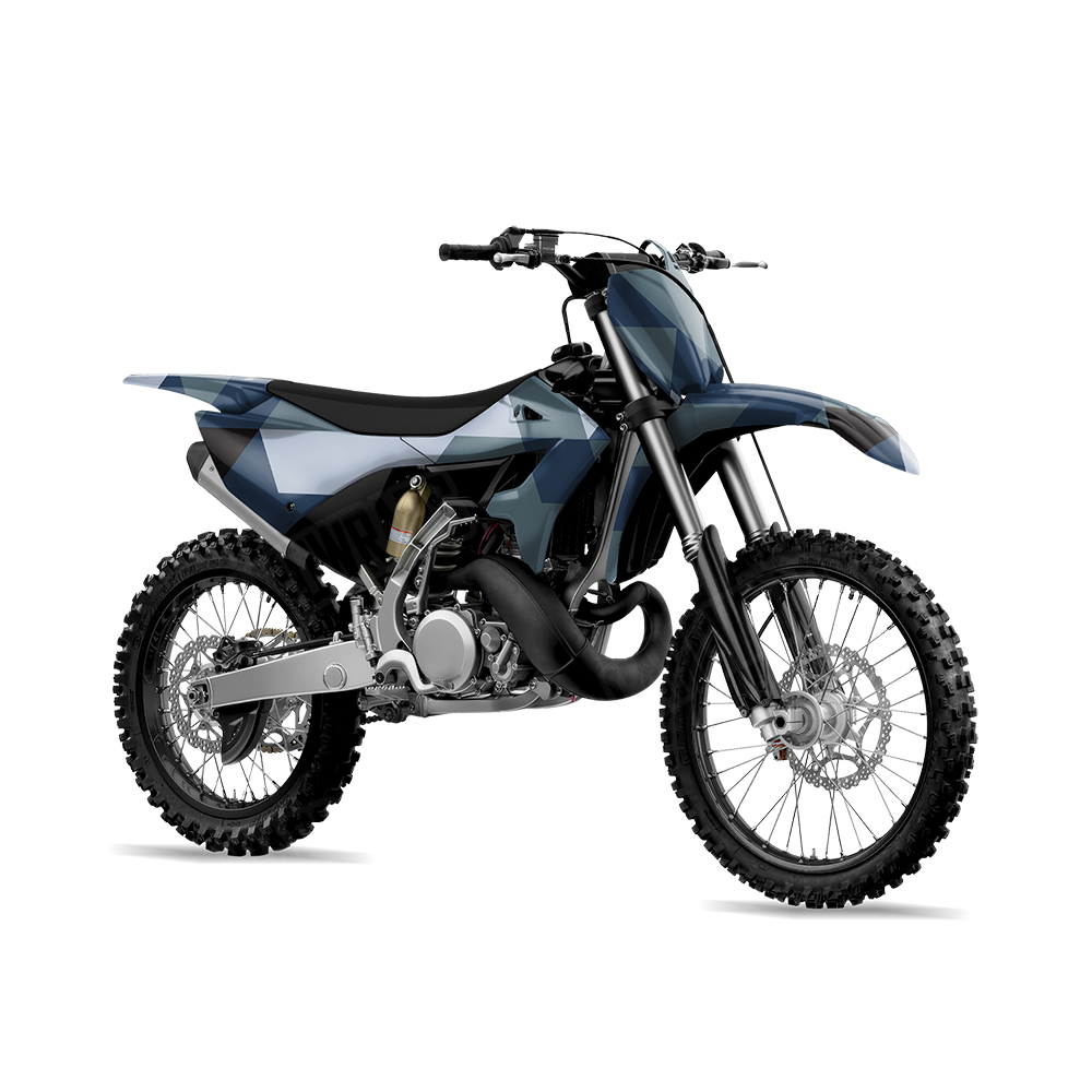 Triangle Navy Dirt Bike Wraps