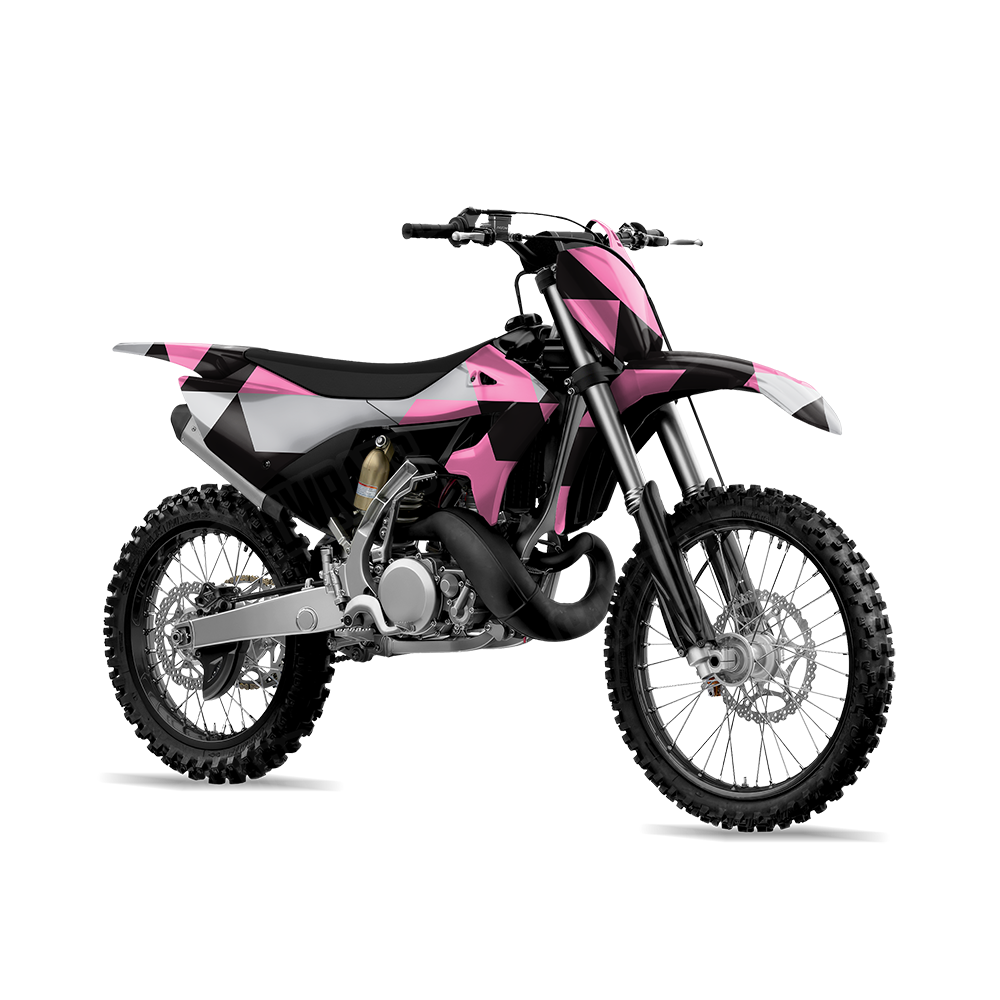 Triangle Pink Tiger Dirt Bike Wraps
