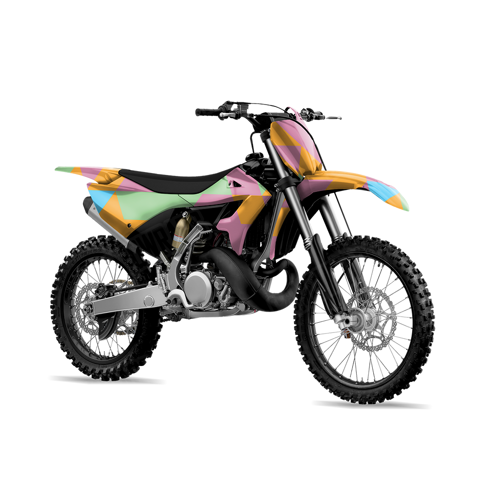 Triangle Sherbert Dirt Bike Wraps
