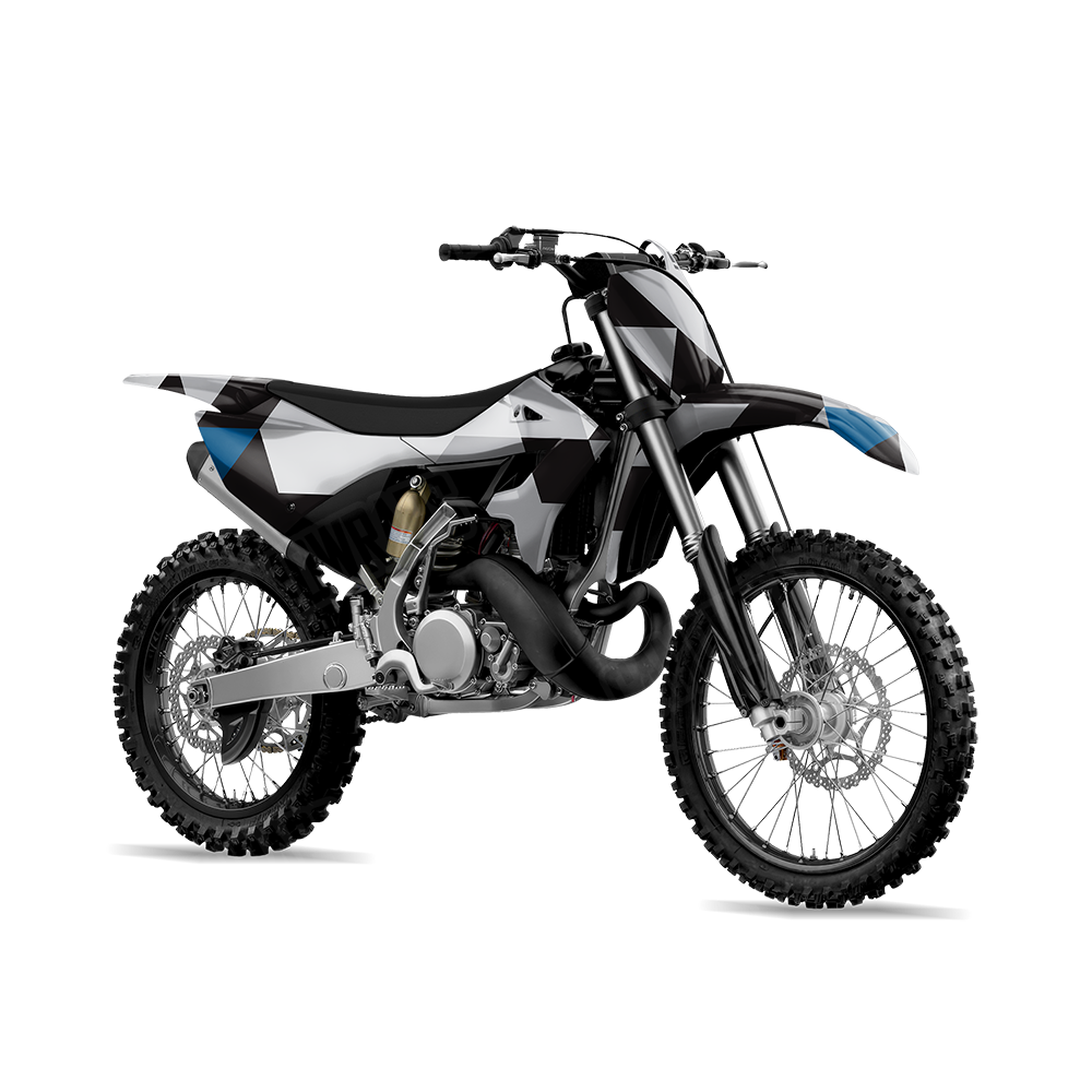 Triangle Urban Blue Dirt Bike Wraps