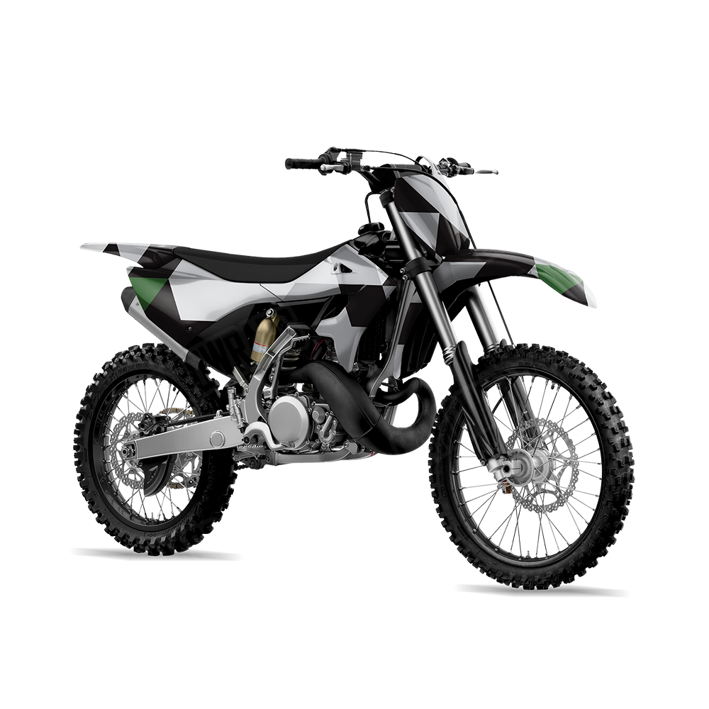 Triangle Urban Green Dirt Bike Wraps