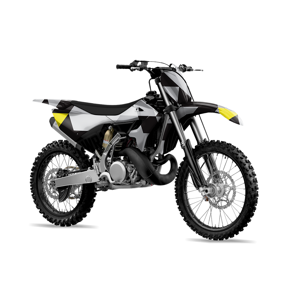Triangle Urban Yellow Dirt Bike Wraps