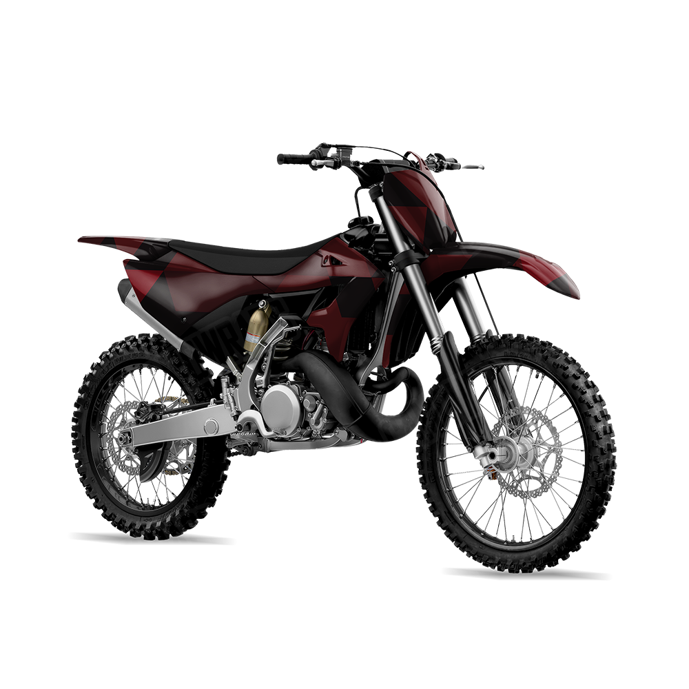 Triangle Vampire Red Dirt Bike Wraps
