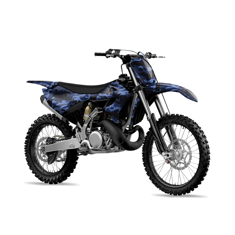 Classic Blue Midnight Dirt Bike Wraps