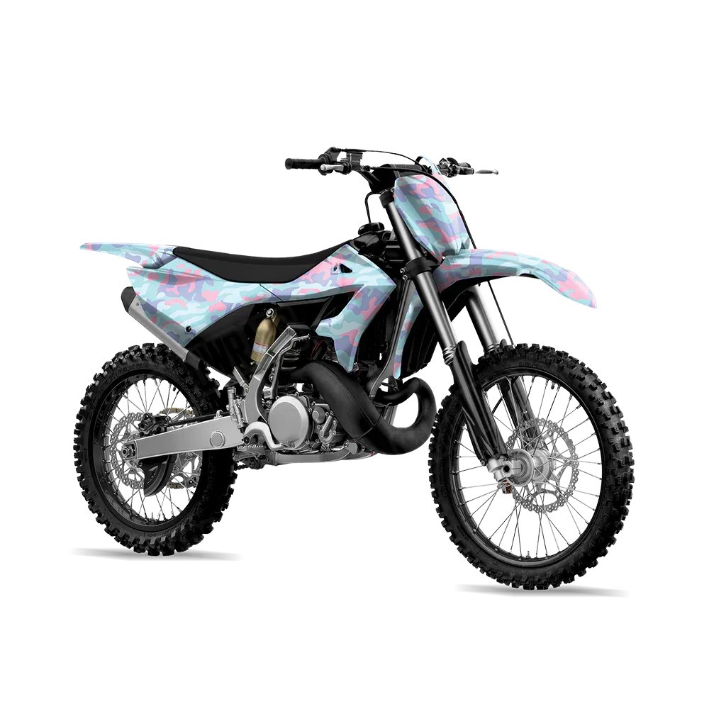 Classic Cotton Candy Dirt Bike Wraps