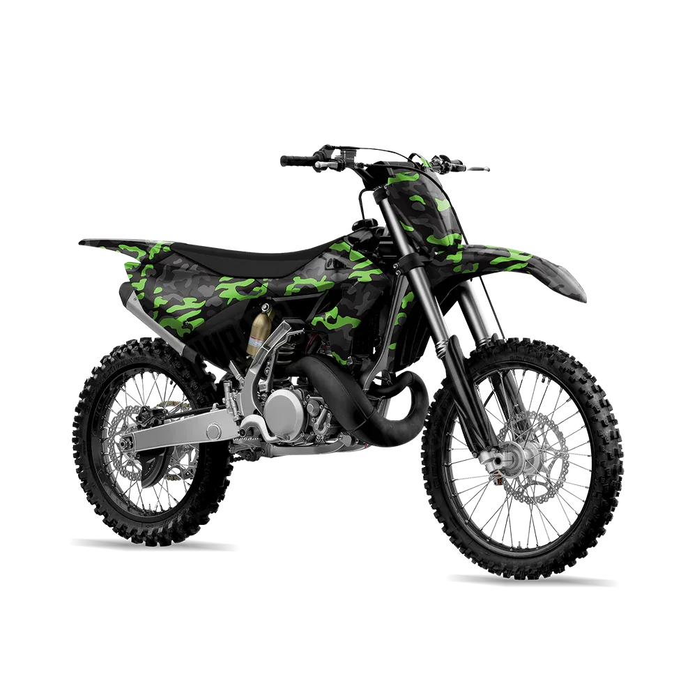 Classic Metro Green Dirt Bike Wraps