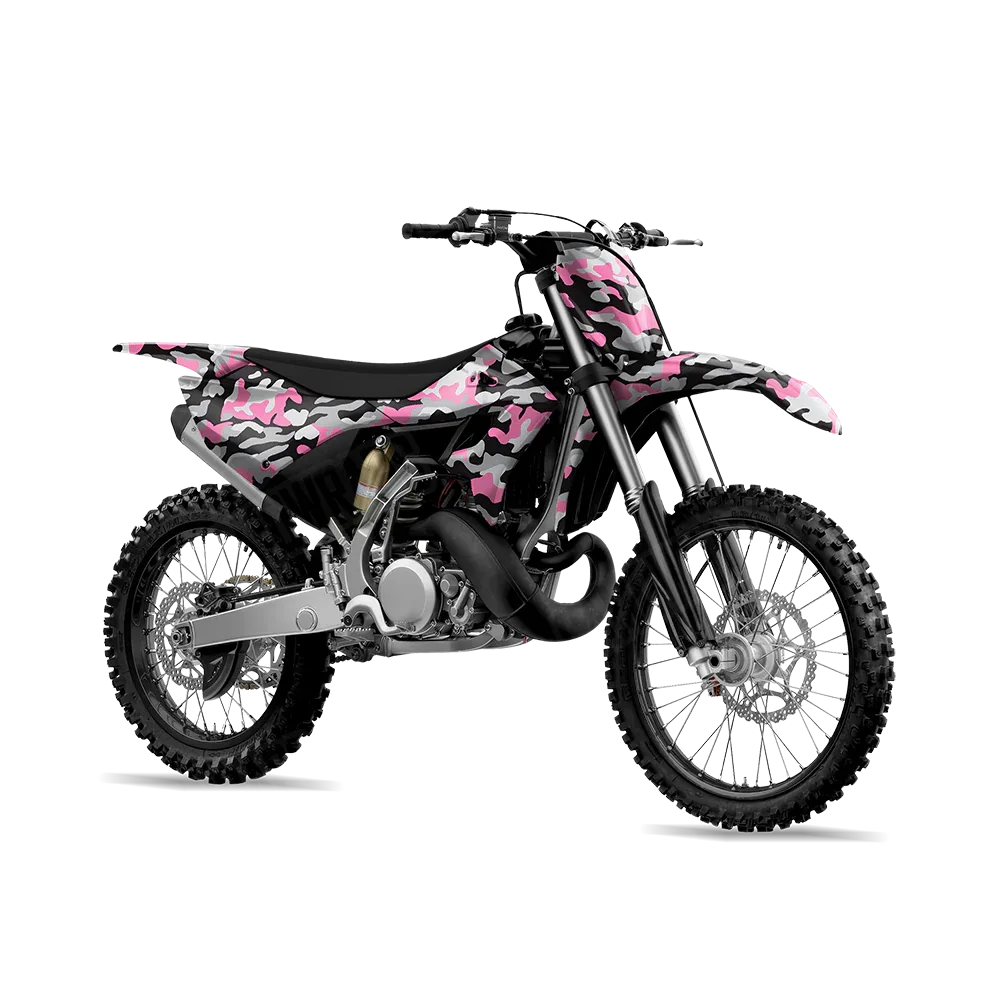Classic Pink Tiger Dirt Bike Wraps
